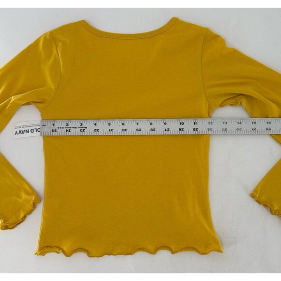 NWT Old Navy Girl's Lettuce-Edge Licensed Hello Kitty Graphic Tee Yellow‎ Size M - Picture 6 of 7